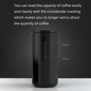 Premium Heat-Resistant French Press Coffee Maker (450ml) - Image 4