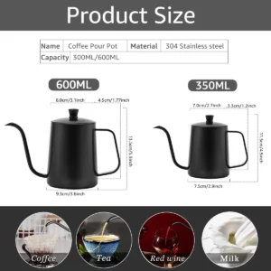 Precision Gooseneck Drip Kettle Coffee Pot - Image 6